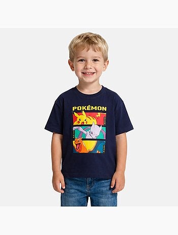 Pokemon - T-shirt manches courtes garçon avec personnage