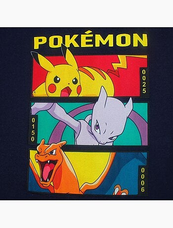 Pokemon - T-shirt manches courtes garçon avec personnage