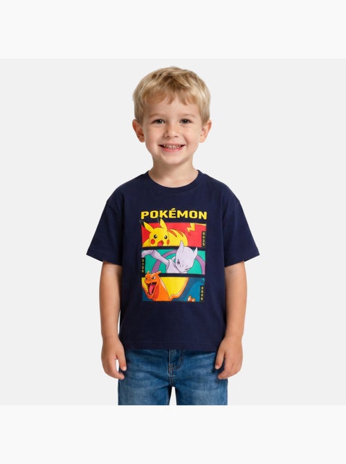 Pokemon - T-shirt manches courtes garçon avec personnage - Kiabi