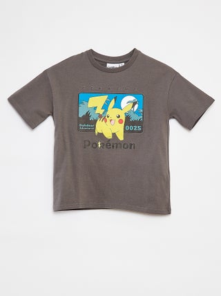'Pokémon'-T-shirt met korte mouw en 'Pikachu'-print