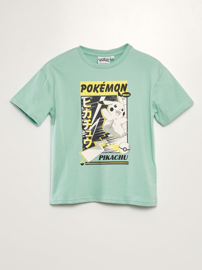 Pokémon-T-shirt met korte mouw GROEN - Kiabi