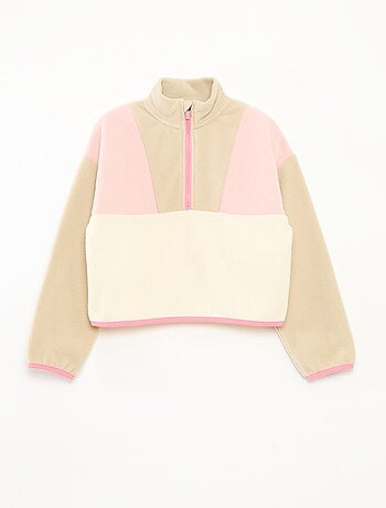 Polaire col camionneur avec liseré