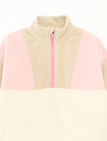 Polaire col camionneur avec liseré