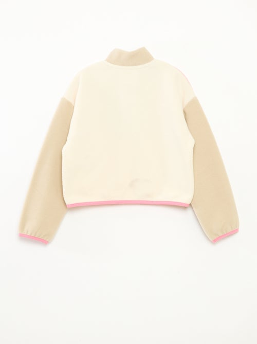 Polaire col camionneur avec liseré - Kiabi