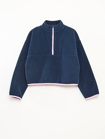 Polaire col camionneur avec liseré