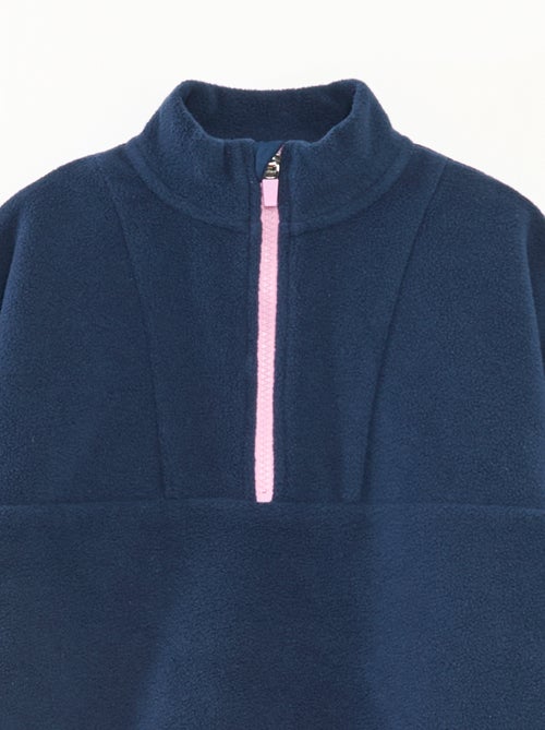 Polaire col camionneur avec liseré - Kiabi