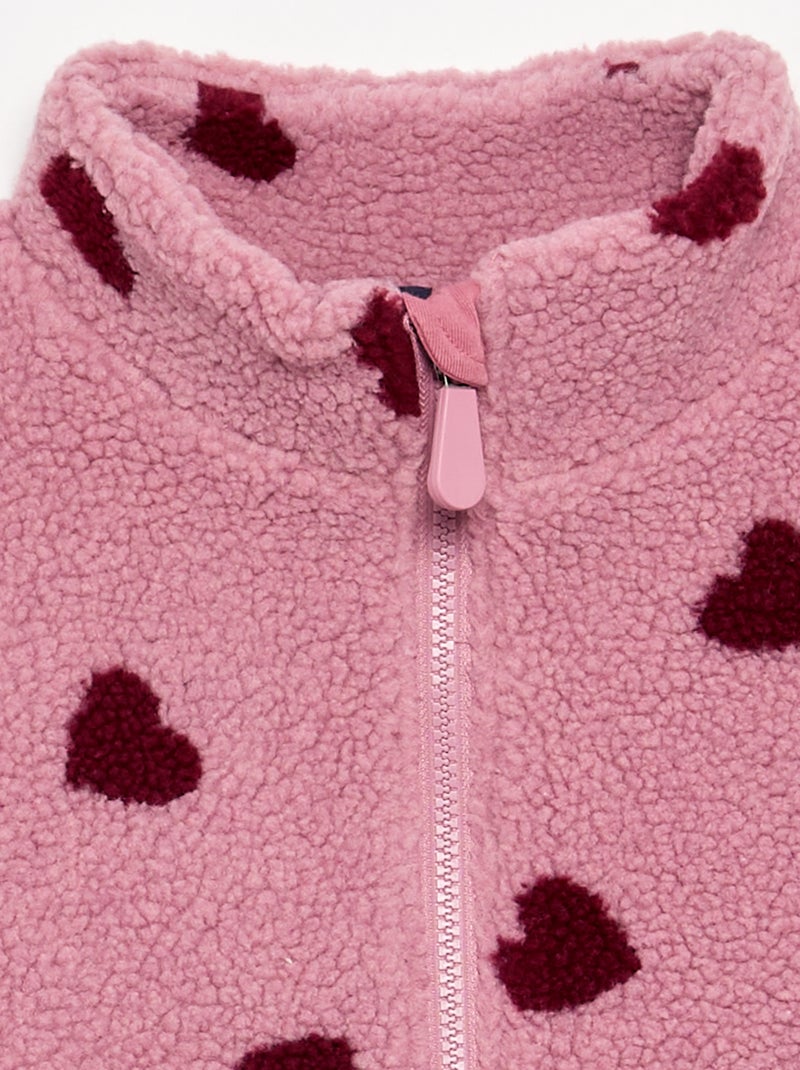 Polaire imprimé - collection facile à enfiler Rose - Kiabi