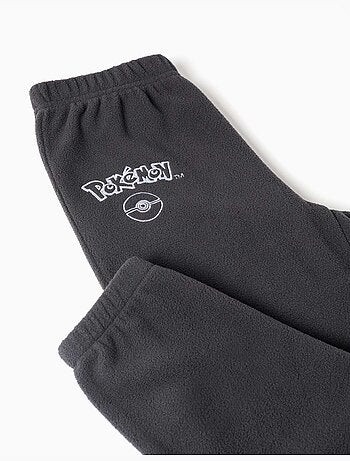 Polar fleece pyjama met pikachu borduursel