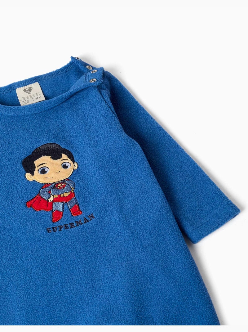 Polar fleece pyjama met superman Blauw Blauw - Kiabi