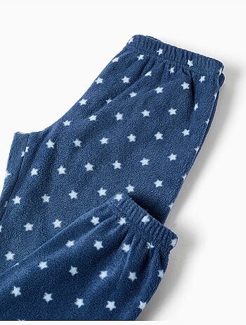 Polar fleece pyjama's met geborduurde stitch