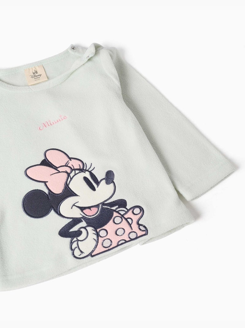 Polarfleece pyjama met minnie Groen - Kiabi