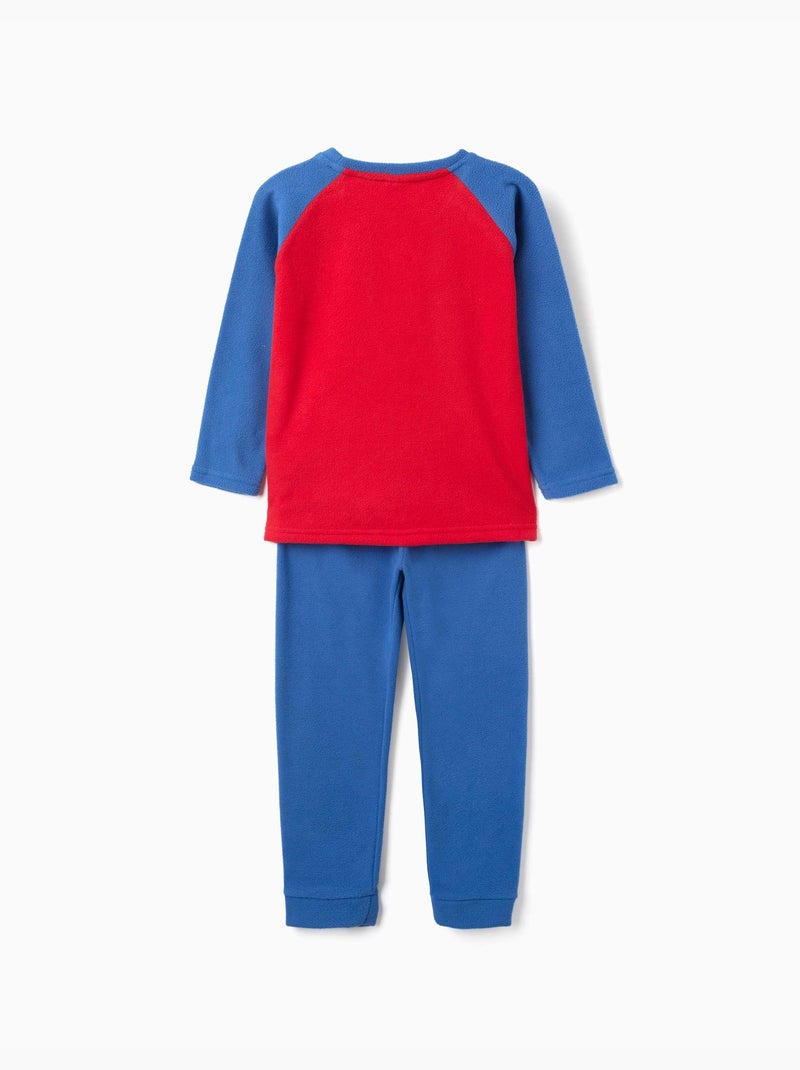 Polarfleece pyjama met spider-man borduursel Rood - Kiabi