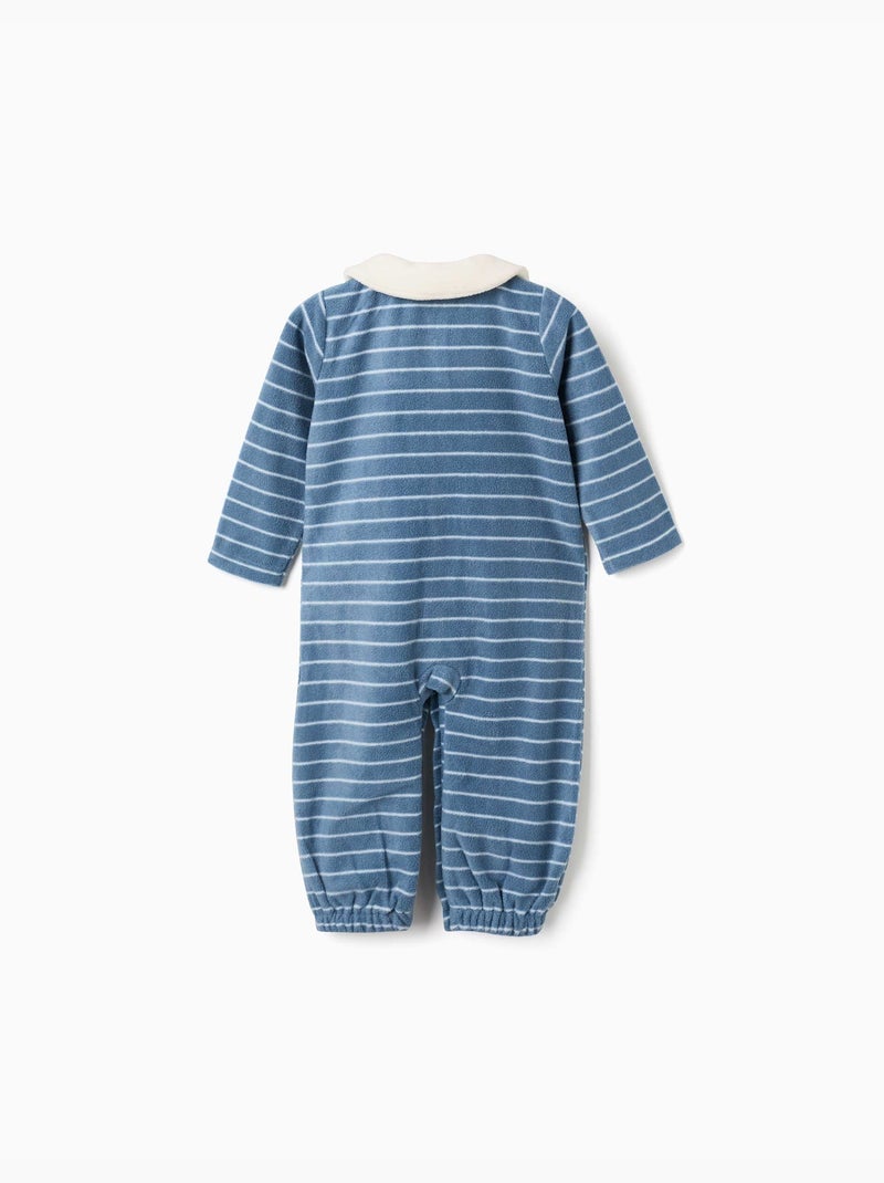 Polarfleece slaappak met strepen Blauw Blauw - Kiabi