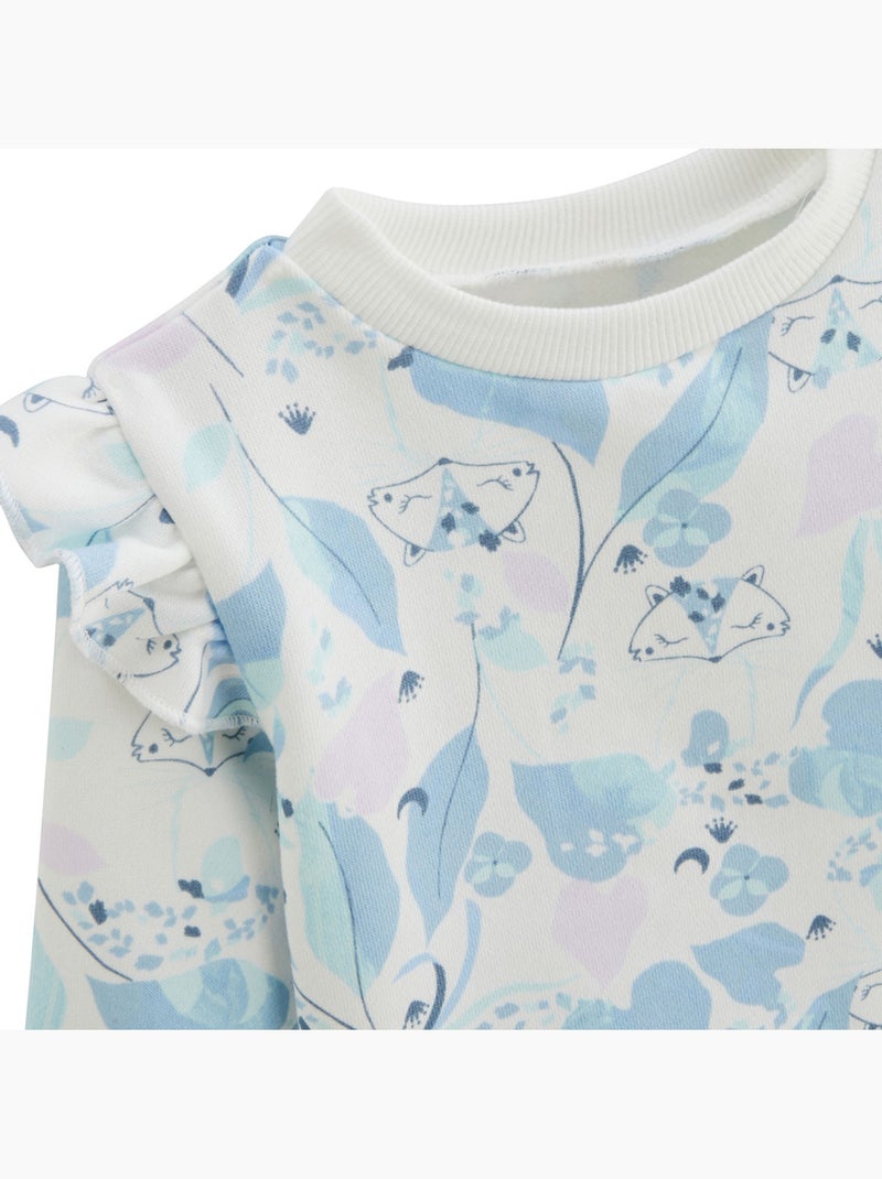 Polarmoon fleece babysweater Ecru - Kiabi