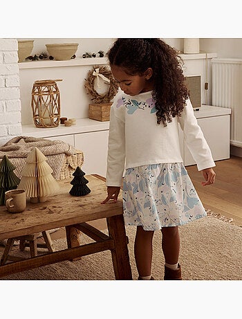Polarmoon fleece kinderjurk