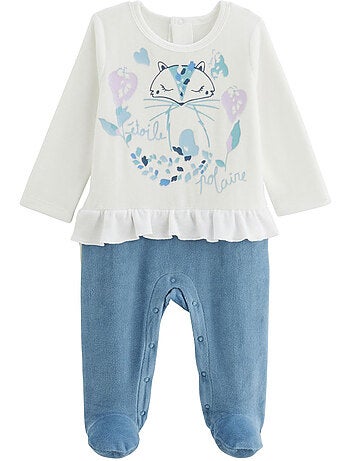 Polarmoon velours babypyjama