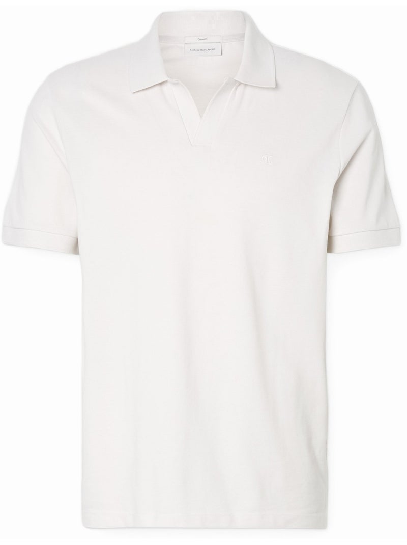 Polo à manches courtes - Calvin Klein Blanc - Kiabi