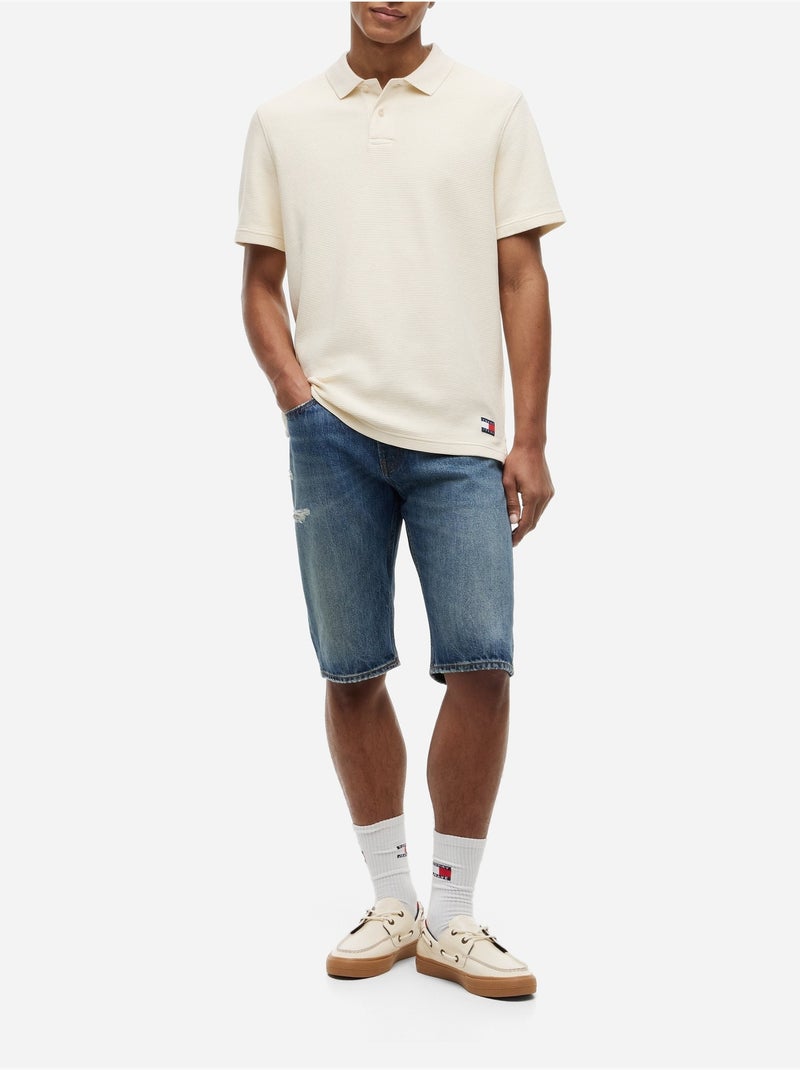 Polo à manches courtes - Tommy jeans Blanc - Kiabi