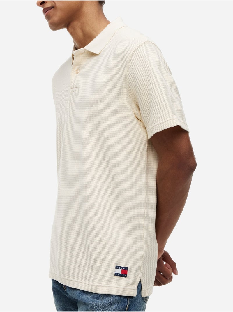 Polo à manches courtes - Tommy jeans Blanc - Kiabi