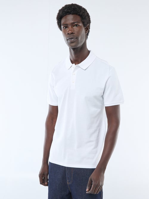 Polo à manches courtes homme en maille piquée uni - Kiabi