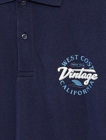 Polo à manches courtes imprimé 'Produkt'