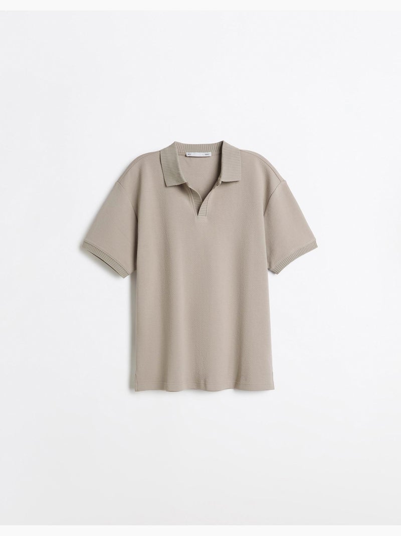 Polo à manches courtes, mo fashion Beige - Kiabi