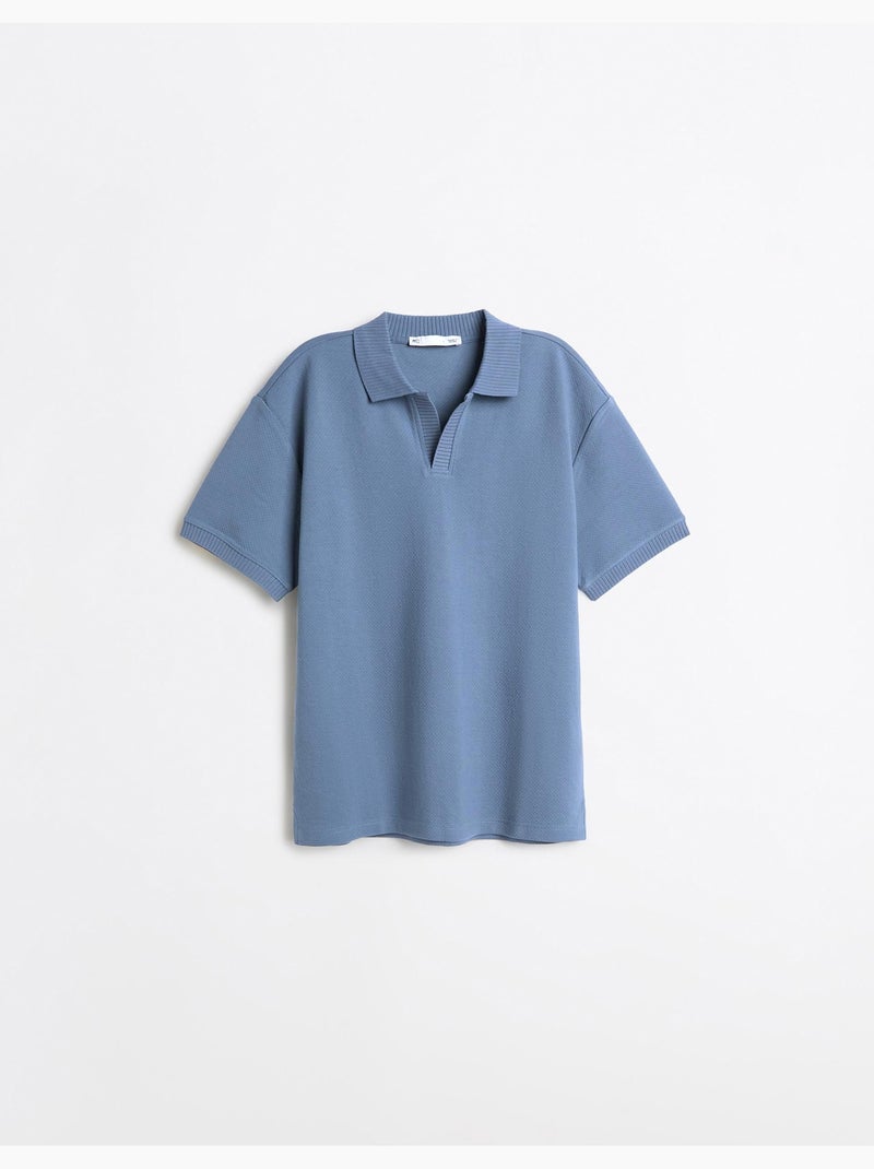 Polo à manches courtes, mo fashion Bleu - Kiabi