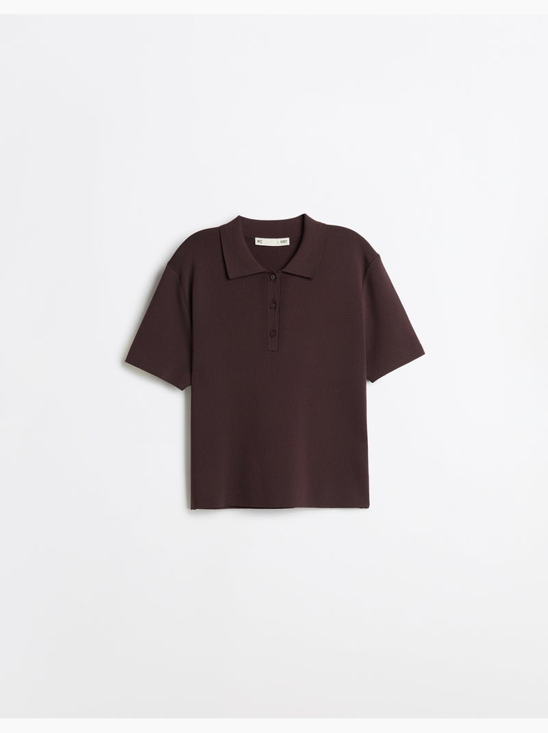 Polo à manches courtes, mo fashion Marron - Kiabi