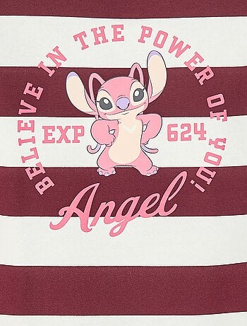 Polo à rayures imprimé 'Angel' 'Disney'