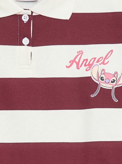 Polo à rayures imprimé 'Angel' 'Disney' - Kiabi