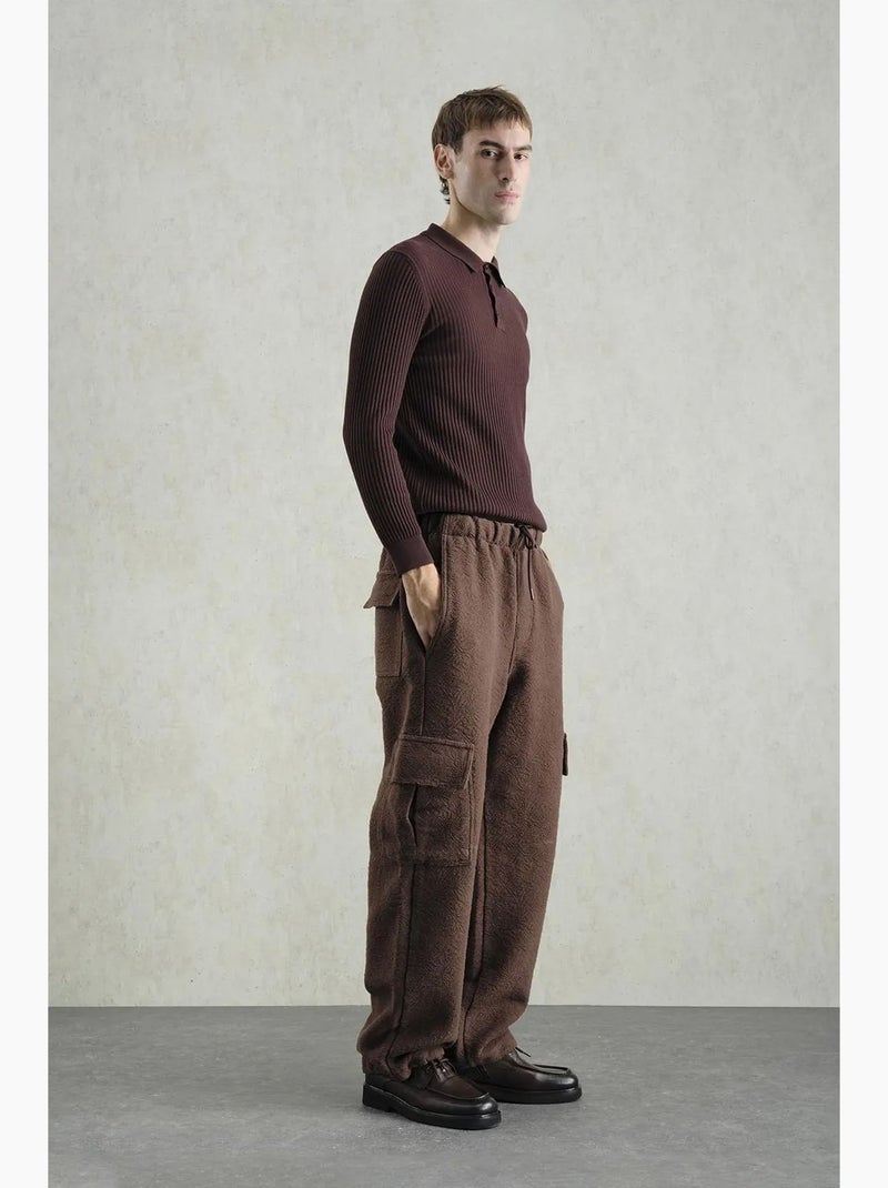 Polo ajusté giesto Marron chocolat - Kiabi