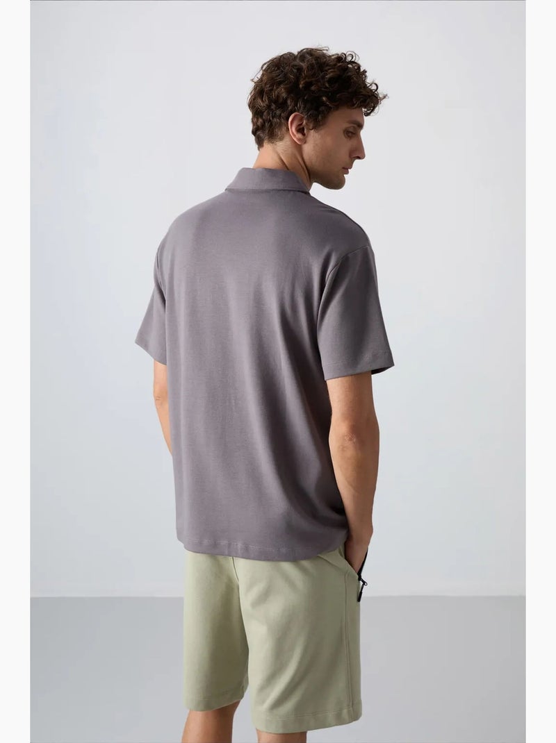 Polo ample tommy Gris - Kiabi