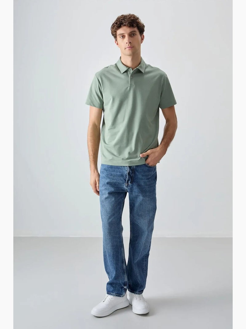 Polo ample tommy Vert menthe - Kiabi