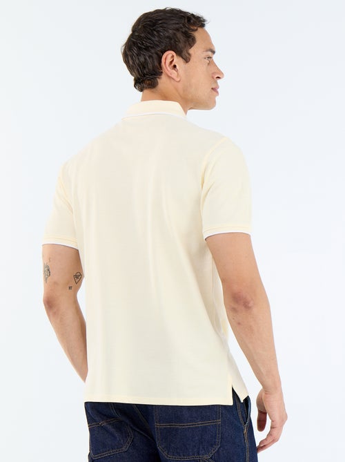 Polo avec broderie sur poitrine - Kiabi