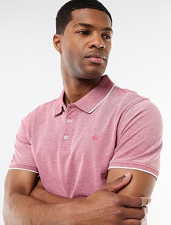 Polo avec broderie sur poitrine