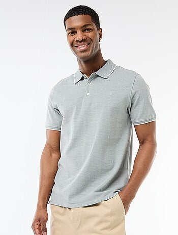 Polo avec broderie sur poitrine