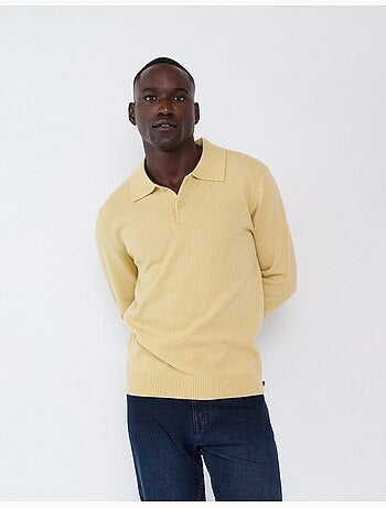 Polo avec mélange de laine, mo fashion