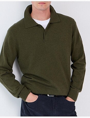 Polo avec mélange de laine, mo fashion