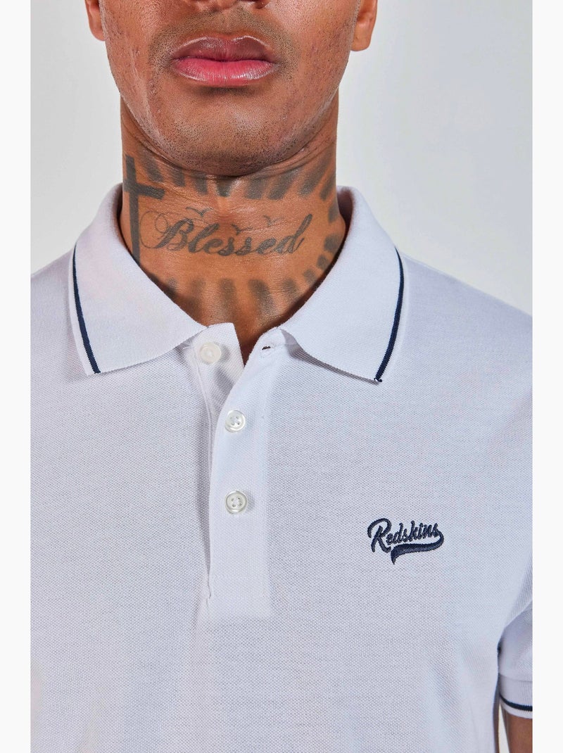 Polo Blanc 231040 Redskins Blanc - Kiabi