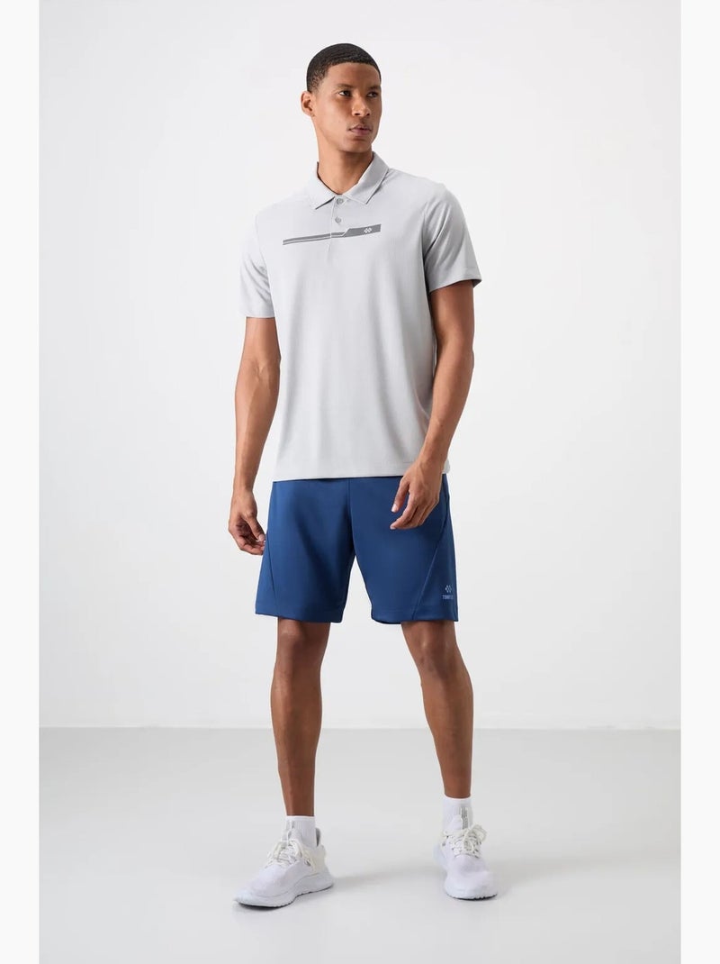 Polo boutonné tommy Gris clair - Kiabi