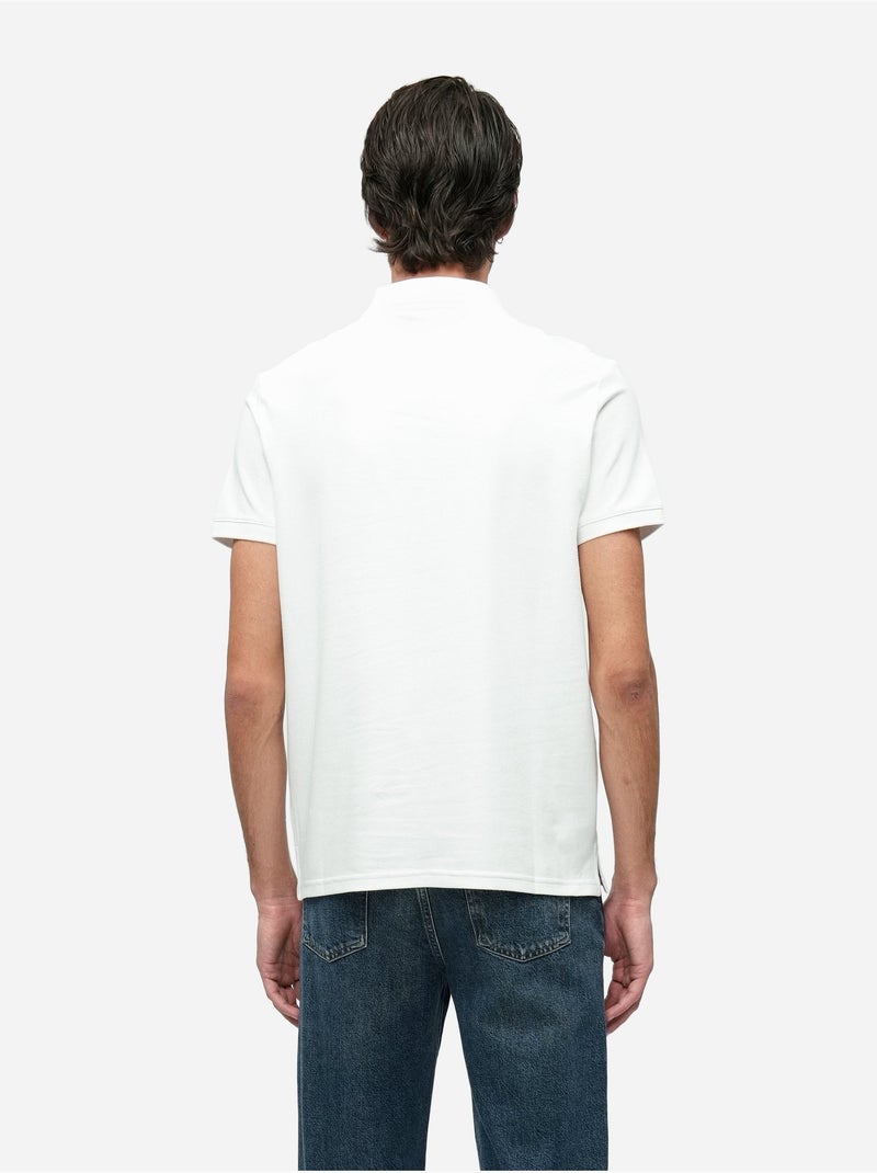 Polo Calvin Klein à manches courtes Blanc - Kiabi