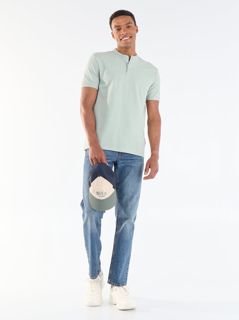 Polo col mao Vert - Kiabi