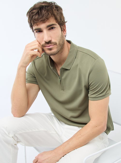Polo col zippé - Kiabi