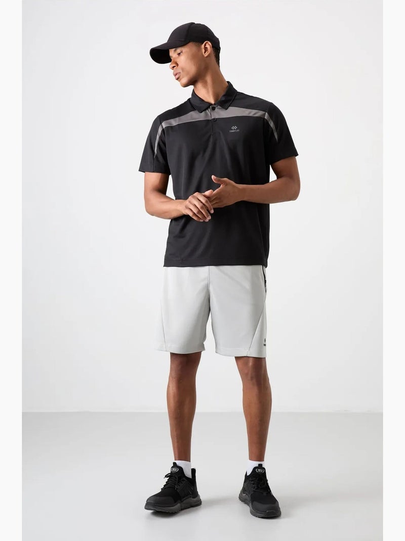 Polo colorblock tommy Noir - Kiabi
