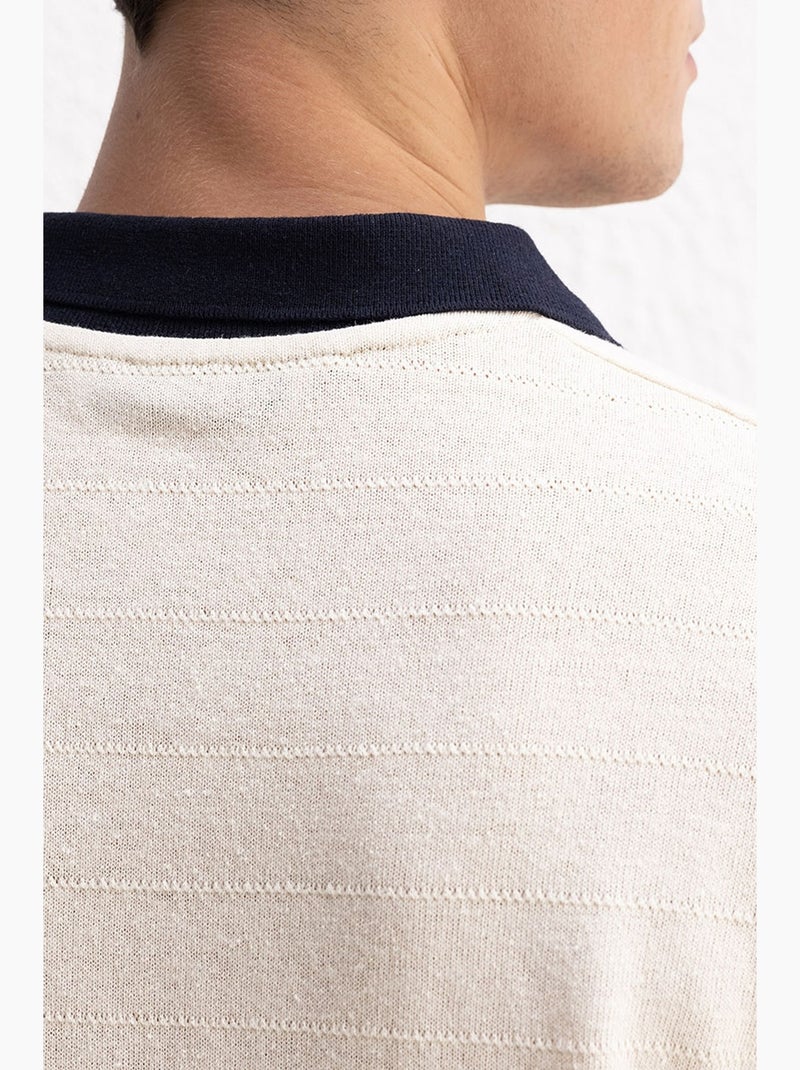 Polo comfort fit giesto Beige argile - Kiabi