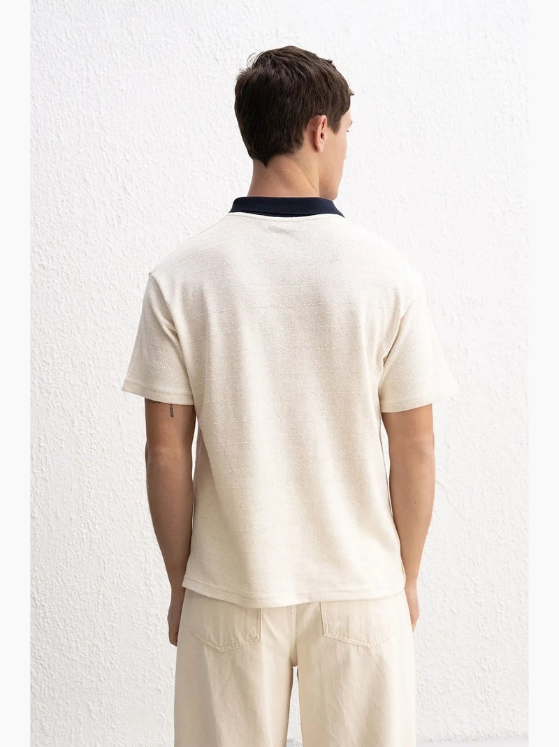 Polo comfort fit giesto Beige argile - Kiabi
