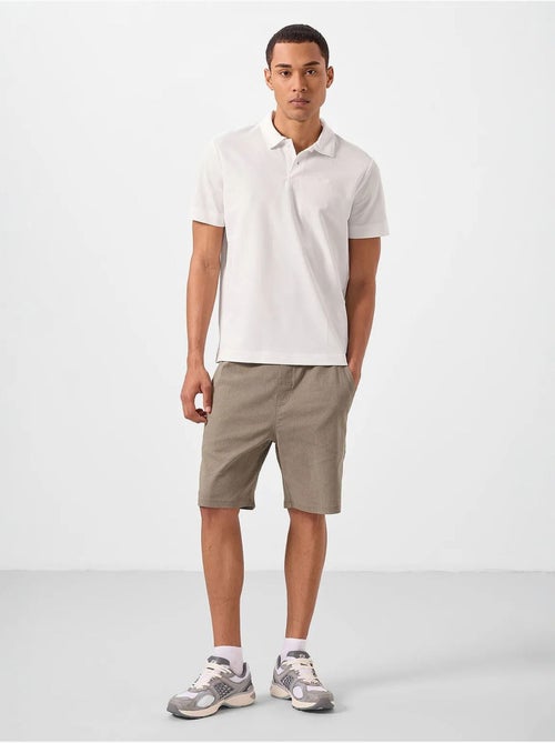 Polo coton élasthanne tommy - Kiabi