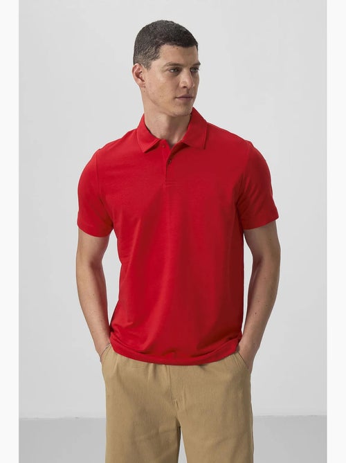 Polo coton élasthanne tommy - Kiabi