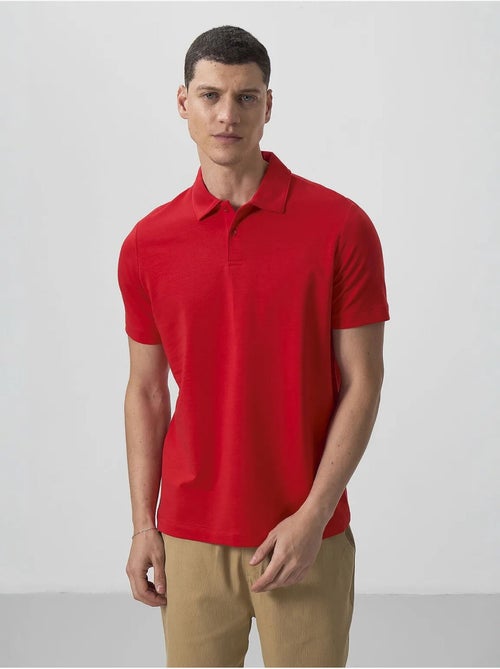 Polo coton élasthanne tommy - Kiabi