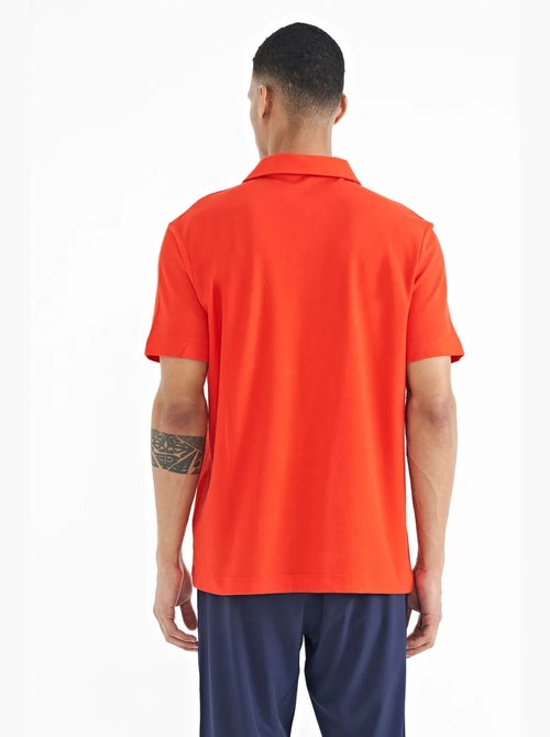 Polo coton imprimé texte tommy - Kiabi